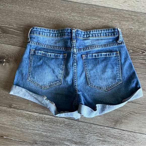 BP Cuffed Mid Rise Jean Shorts Authentic Blue Size 27 - Picture 5 of 10